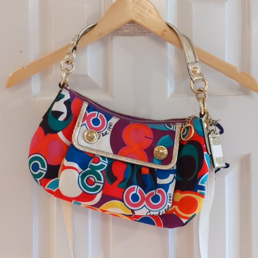 Coach multicolor shoulder bag